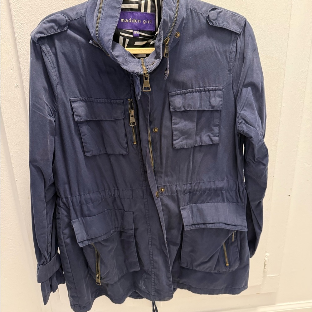 Madden Girl Navy Utility Jacket